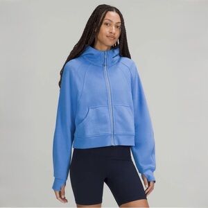 Lululemon Jacket Womens XL XXL Blue Scuba Oversized Full Zip Hoodie Sweatshirt